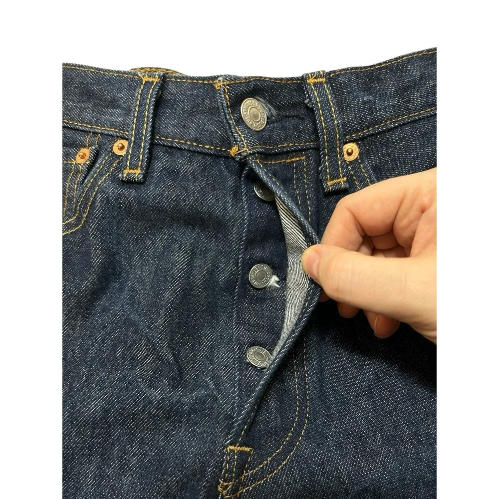 Levi's Men 501 XX Shrink To Fit STF Rigid Dark Wash Straight Leg Jeans W 29 L 34